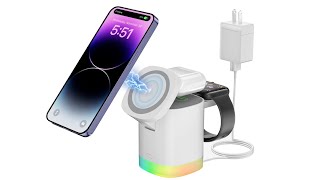 Super Convenient, Compact Fast Wireless Charger For Your iPhone, Air Pods And Apple Watch