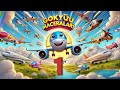 ✈️ Gökyüzü Maceraları 1 | Eğlenceli Uçak Şarkısı ve Çizgi Film 🚁