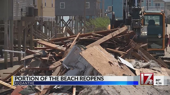 Portion of the beach reopens on Outer Banks after house collapses