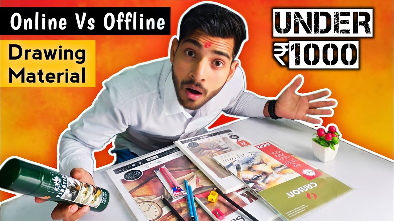 ₹1000 Best Drawing Material Online Vs Offline Price Diffrence