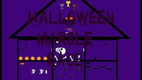 Algodoo Marble Race - Halloween