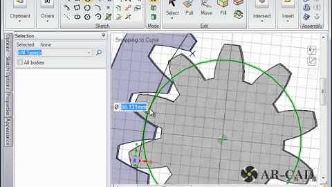 SpaceClaim Tutorial on Internal Gears: Assembly Conditions: SC-Motion