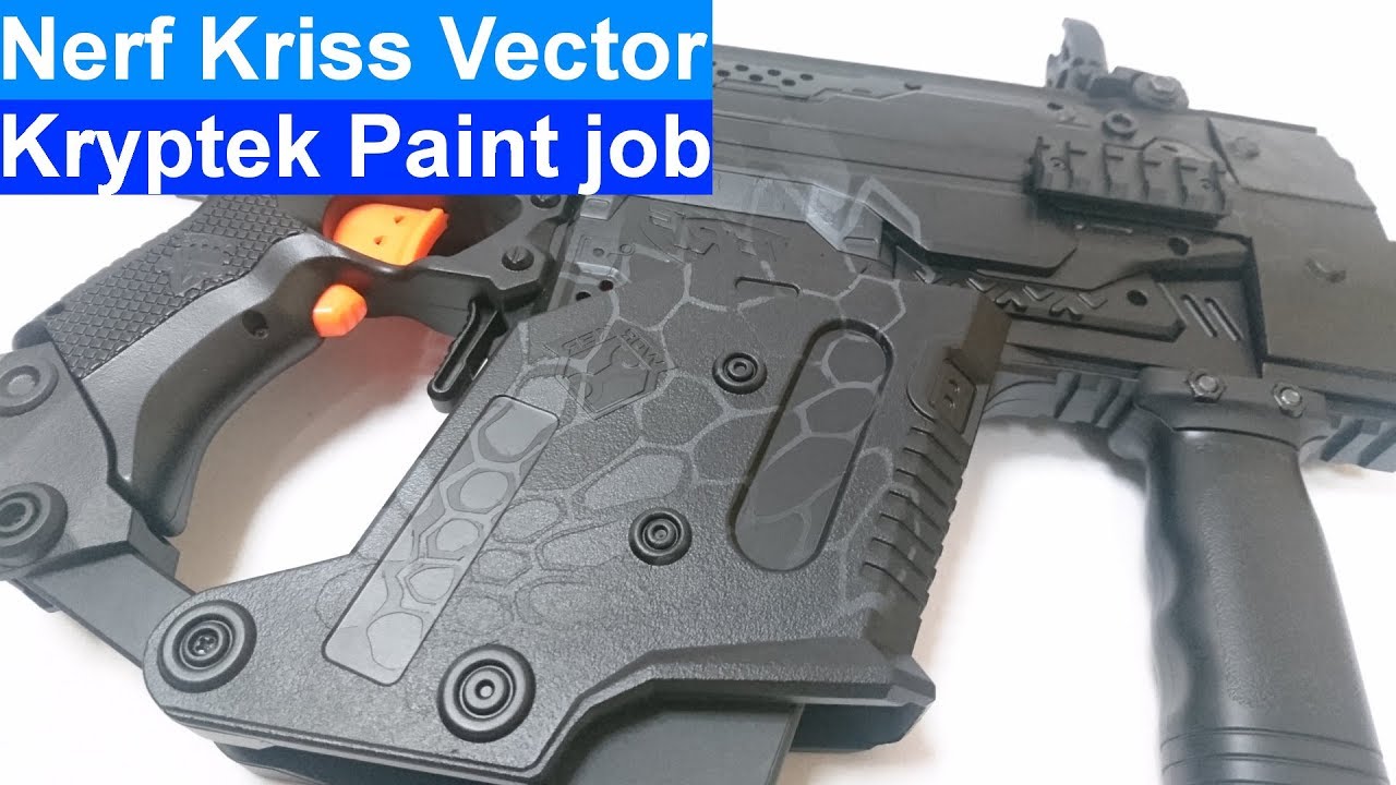 Nerf Kriss Vector PAINT JOB TUTORIAL WORKER PARTS Kryptek camo