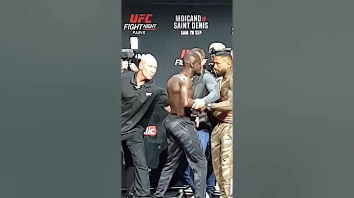 Le coup de pression de Brito a William Gomis à la pesée de l'UFC Paris 😅