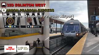 TTC & UPX POV Walk: Cedarvale Station to Toronto Pearson Airport Via Mount Dennis Station