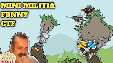Da2 Mini militia : CTF Gameplay funny .ExE 😂 @SAYSORRYGAMING baba ki jay | Indian warrior yt
