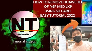 HUAWEI Y6P med-Lx9 remove huawei id & goggle account using  SD CARD tutorial 2022@newbloodTech