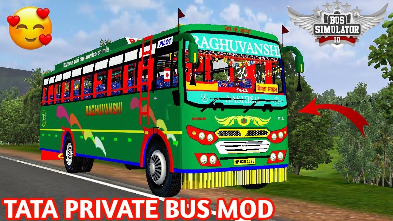 😍💖😎Download TATA PRIVATE BUS MOD For Bus Simulator Indonesia