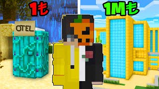 1₺ TATİL VS 1,000,000₺ TATİL! - MİNECRAFT