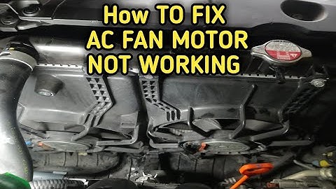 Honda civic condenser fan not working