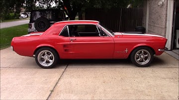 1967 Mustang Cold Start Inside Car and Walk Around 306 Blueprint Crate Motor