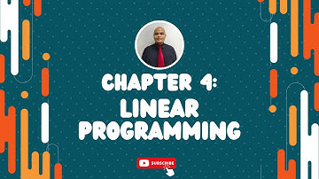 LINEAR PROGRAMMING | Chapter 4.1  System of Linear Inequalities | AM015 Mathematics Accounts