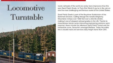 TSW2 | Sand Patch Grade | Locomotive Turntable