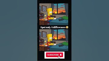 Spot only 4 differences #simpsons #viral #shorts
