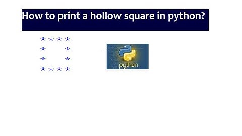 #hollowsquare #python #code  How to print hollow square in python?