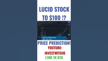 #LUCID Stock Price Prediction!! Full video on Youtube: investwithjo #lcid #lucidstock #stocks