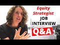 Finance Career Advice: Financial and Equity Research Analyst Job Interview Questions 2020