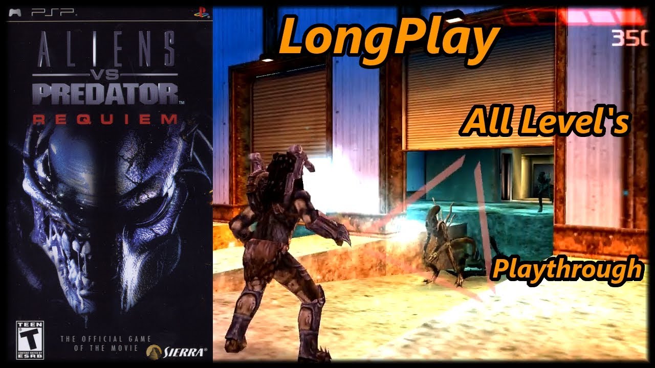 Aliens vs. Predator: Requiem Game - Longplay PSP (All Level's) Full Game  Walkthrough (No Commentary) 