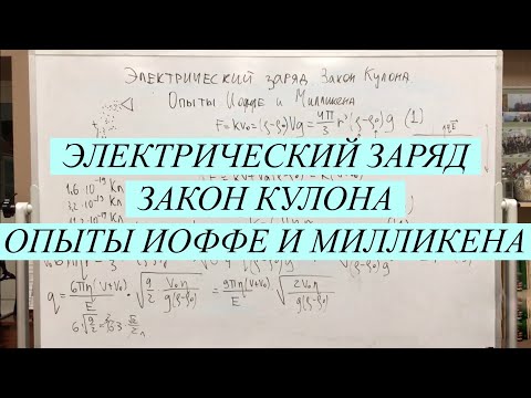 Электрический заряд. Закон