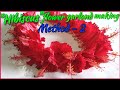 How to tie hibiscus flower garland method  2  with english subtitles