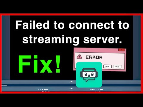 Video: Nevarēja izveidot savienojumu ar straumēšanas serveri?