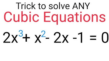 Cubic Equation factorisation shortcut / Solve any cubic equation in seconds!