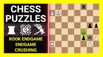 Chess Puzzles to Practice. Themes: Rook endgame, Endgame, Crushing. Learn Chess