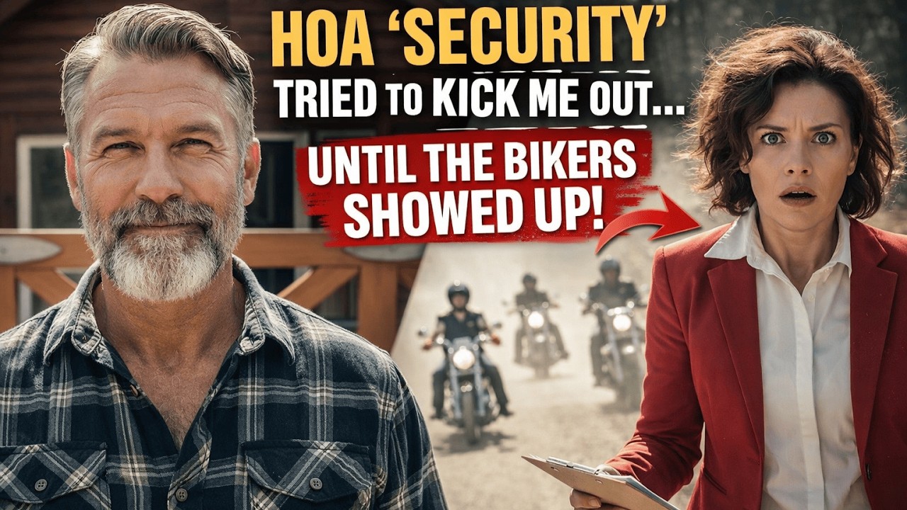 HOA “Security” Tried to Evict Me From My Cabin… Then the Harleys Arrived    | HOA