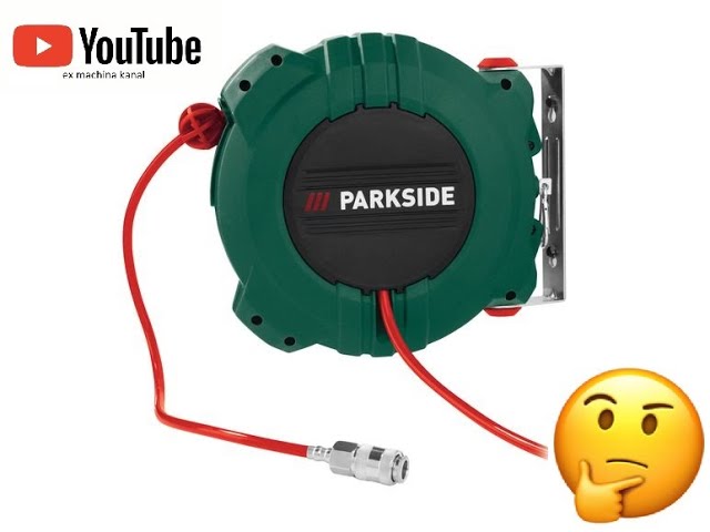 Parkside Air Hose Reel PDST 10 B3 Unboxing Review - YouTube