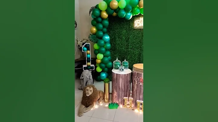 Jungle theme decor 🐅🐯🐅 how to decorate jungle theme at home