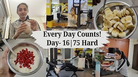 ✳️75 Hard Challenge Day - 16/75🔥💪 #75hardchallenge #75hard #dailyvlog #workoutmotivation #discipline