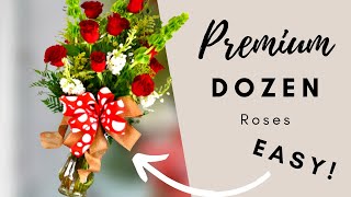 How we make our Premium Doz. Roses!  Fresh Flowers