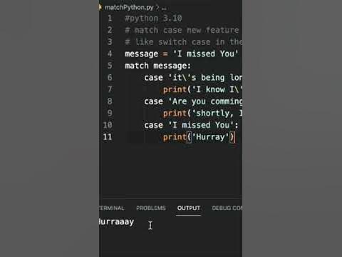 Switch case Python 3.10 !!😱 - YouTube