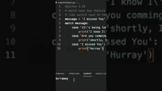 Switch case Python 3.10 !!😱