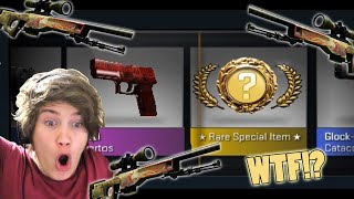 ACCIDENTAL KNIFE PULL! - DURING 10 COBBLESTONE PACKAGES - (Trying to Pull Souvenir Dragonlore)