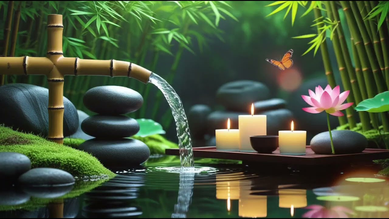 Relaxing Spa Piano with Water Flow 🌿 Beautiful Meditation Music for Mind, Healing & Stress Relief
