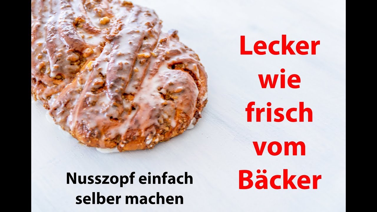 Schnell und einfach einen Nusszopf machen