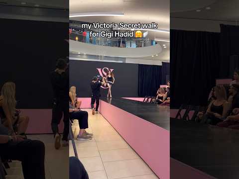 I walked for victoria secret 🥰🪽🫶 #victoriasecret #gigihadid