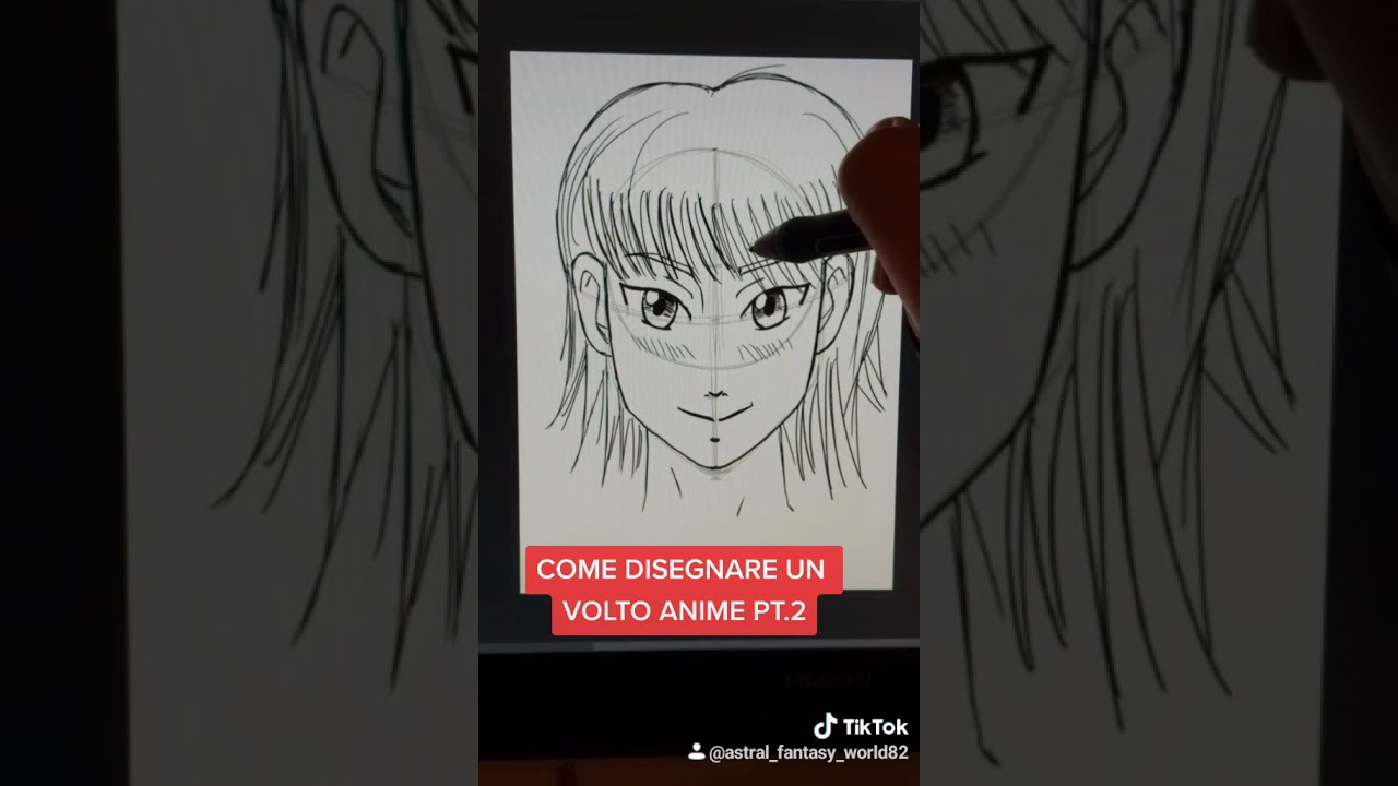 Come disegnare un volto anime parte 2 - YouTube