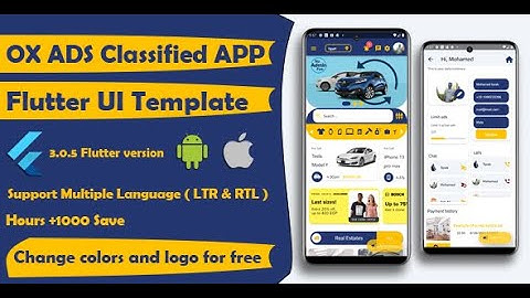 OX ADS Classified APP | Flutter UI Template