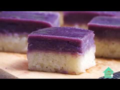 Purple Sweet Potato Kuih Seri Muka! - YouTube