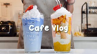 알록달록 개인카페 브이로그30mins Cafe Vlog/카페브이로그/cafe vlog/asmr/Tasty Coffee#504