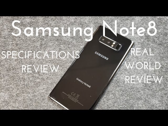 Samsung Galaxy Note8 Specs Video (Real World Review) - YouTube