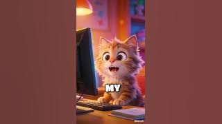 Caught my kitten playing Minecraft! 😱🎮 #gamerkitty #funnycats #animation #3d #cute #viralshorts.