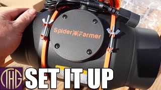 Unbox And Set Up The Spider Farmer 6' Exhaust Fan And Smart Controller Kit