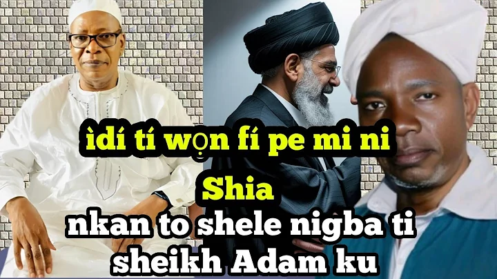 Ìdí tí wọn fí pe mi ni Shia|nkan tó shele nigba ti sheikh Adam Al-ilory Ku àlàyé lati enu Mudeer