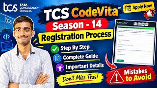 TCS CodeVita Season 14🔥 Registration Process | Step-by-Step Guide | Mistakes to Avoid | Apply Now 🚀