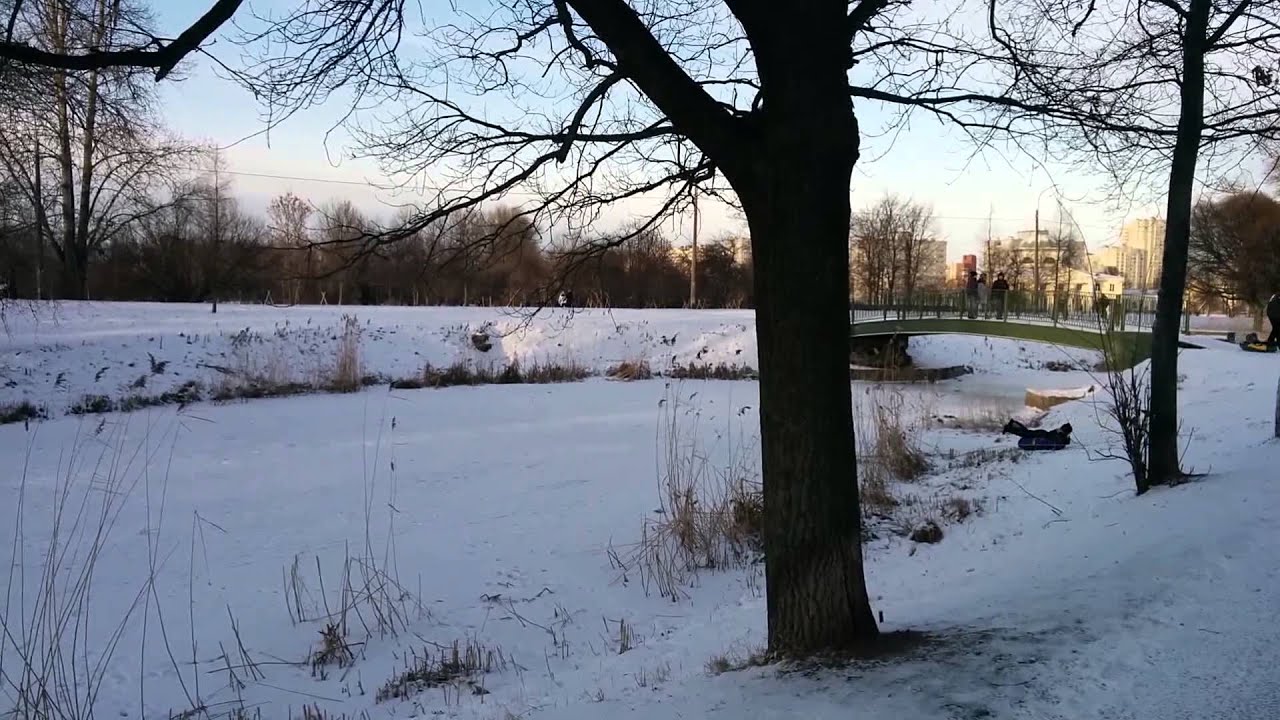 Парк Александрино. Покатушки на ватрушках 2015. - YouTube