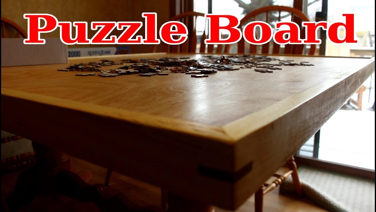 Make A Puzzle Board That Locks To The Table Youtube