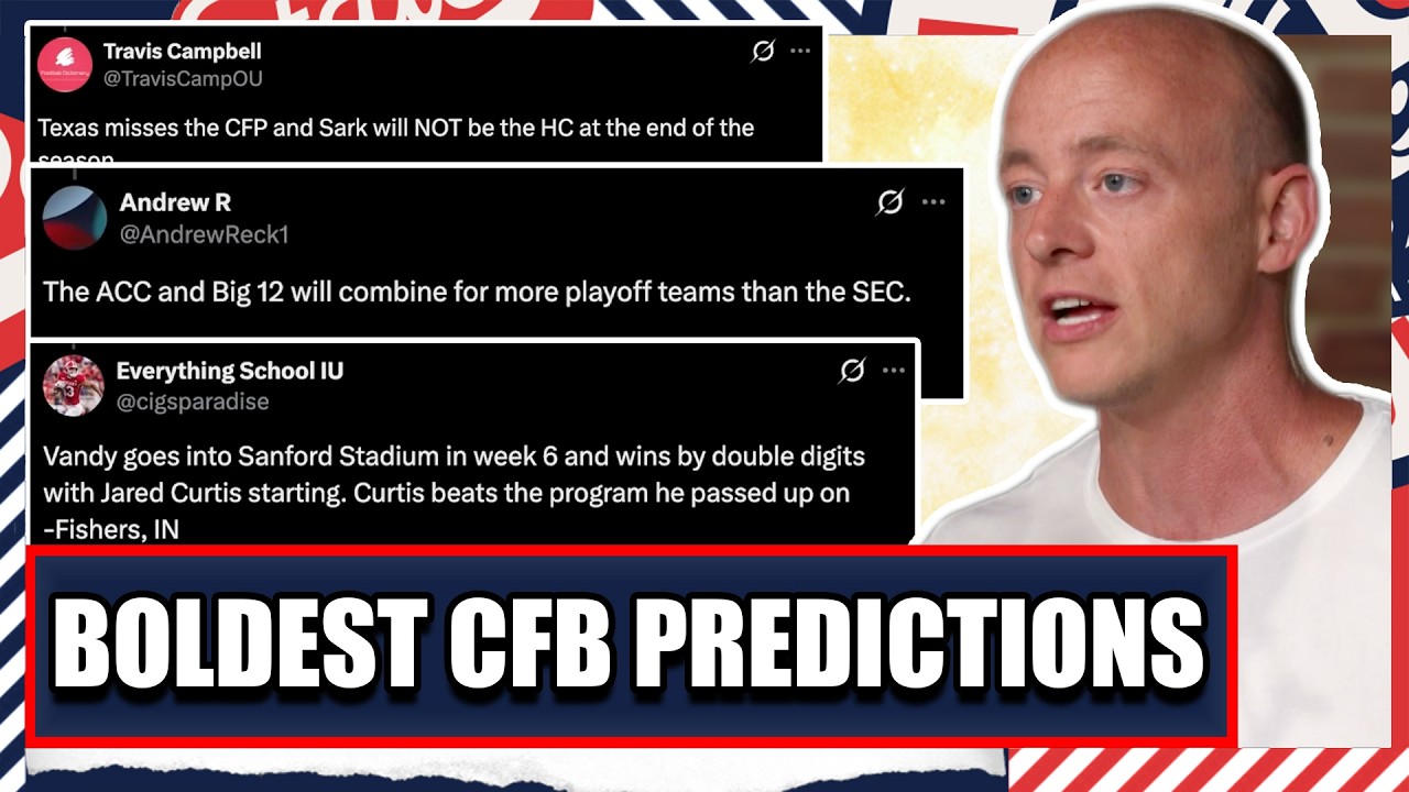 WATCH: Boldest CFB Predictions For 2026 – Josh Pate's College Football Show